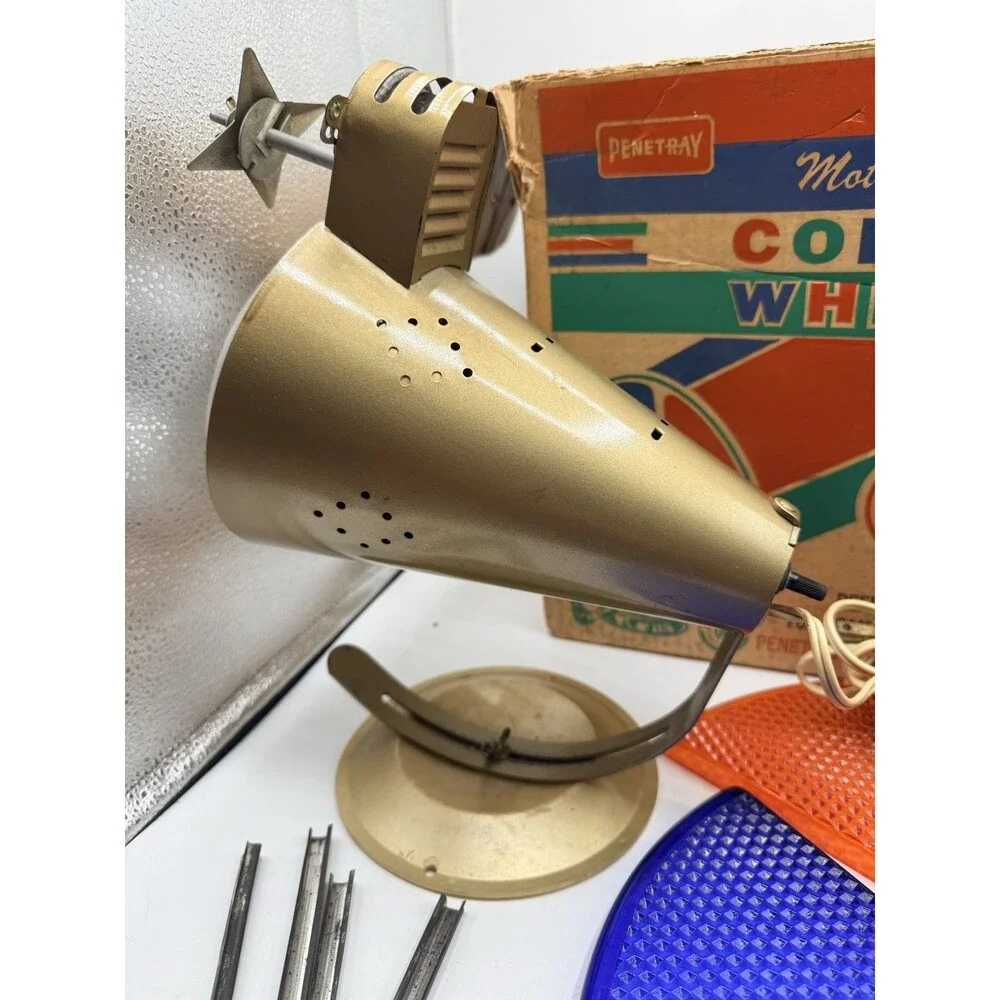 Vintage Penetray Motorized Rotating Color Wheel Aluminum Christmas Tree Light